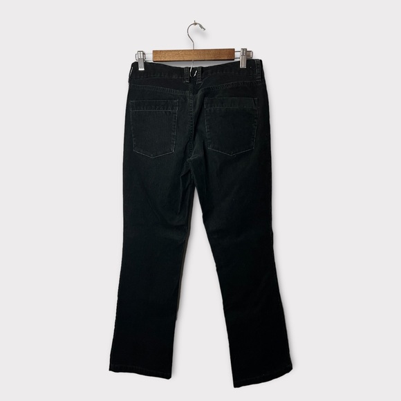 J. Crew Corduroy Favorite Fit pants black mid relaxed straight leg size 4S - Picture 5 of 7